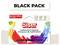 Marqueurs de sublimation Siser en couleurs assorties et types de pointes. Inclus pointes rondes, fines et biseautées. Pack étiqueté BLACK PACK.
