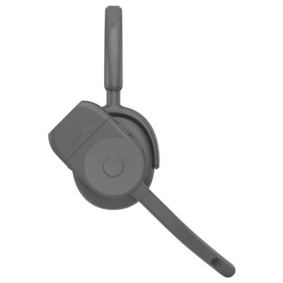 Un casque sans fil gris avec un bras de microphone ajustable et un design supra-auriculaire. Le nom de marque « Engel » est visible sur le bandeau.
