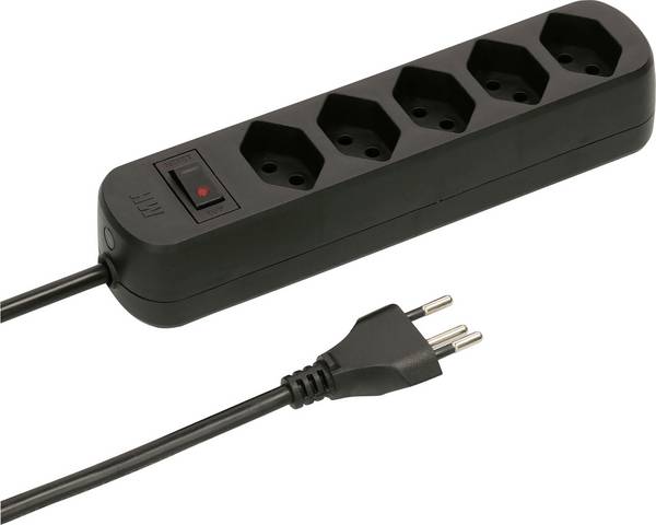 Multiprise Max Hauri 176882  noir fiche CH 1 pc(s)