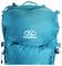 Un sac à dos Highlander bleu avec des compartiments à fermeture éclair et des sangles ajustables, convenant à la randonnée ou aux voyages.