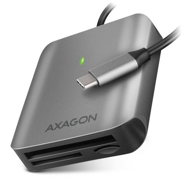 AXAGON  CRE-S3C  Lecteur de carte mémoire externe    USB-C®  gris, noir