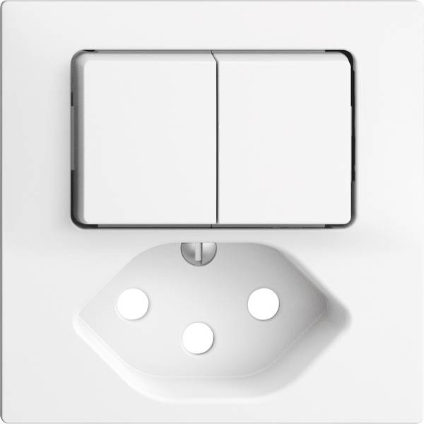 Feller  Cache Interrupteur et prise EDIZIOdue blanc 177597 1 pc(s)