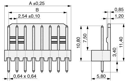 Un connecteur électrique femelle 24 broches de forme rectangulaire avec plusieurs fentes de broches, utilisé pour les connexions de composants électroniques.