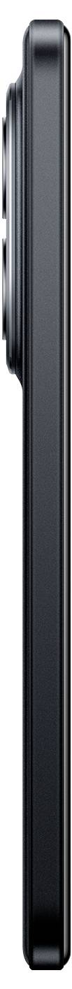 Vue latérale d'un smartphone mettant en évidence son profil mince avec un module caméra saillant dans la section supérieure.
