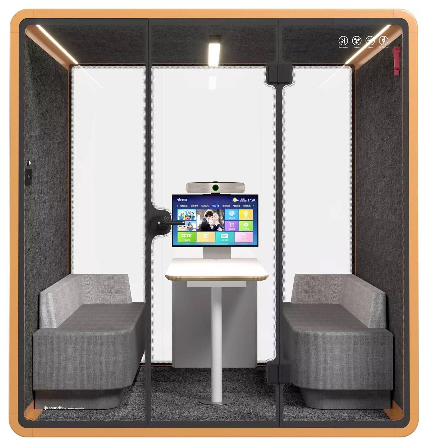 Soundbox Soundbox Office Pod SR-XL (F7) 6 person SR-XL F7 orange 1 pc(s)-1