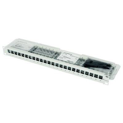 Telegärtner 100007010 Support modulaire 19", équipé 483 mm (19") CAT 6a 1 UH gris-0