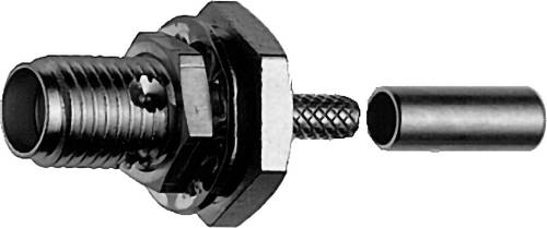 Telegärtner 100024666 100024666 Embase de câble SMA encastrable Femelle 50 Ω 1 pc(s)-0