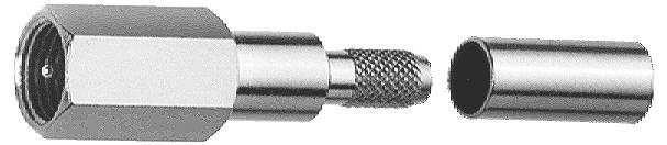 Telegärtner 100025643 100025643 Embase de câble FME mâle 50 Ω 1 pc(s)-0