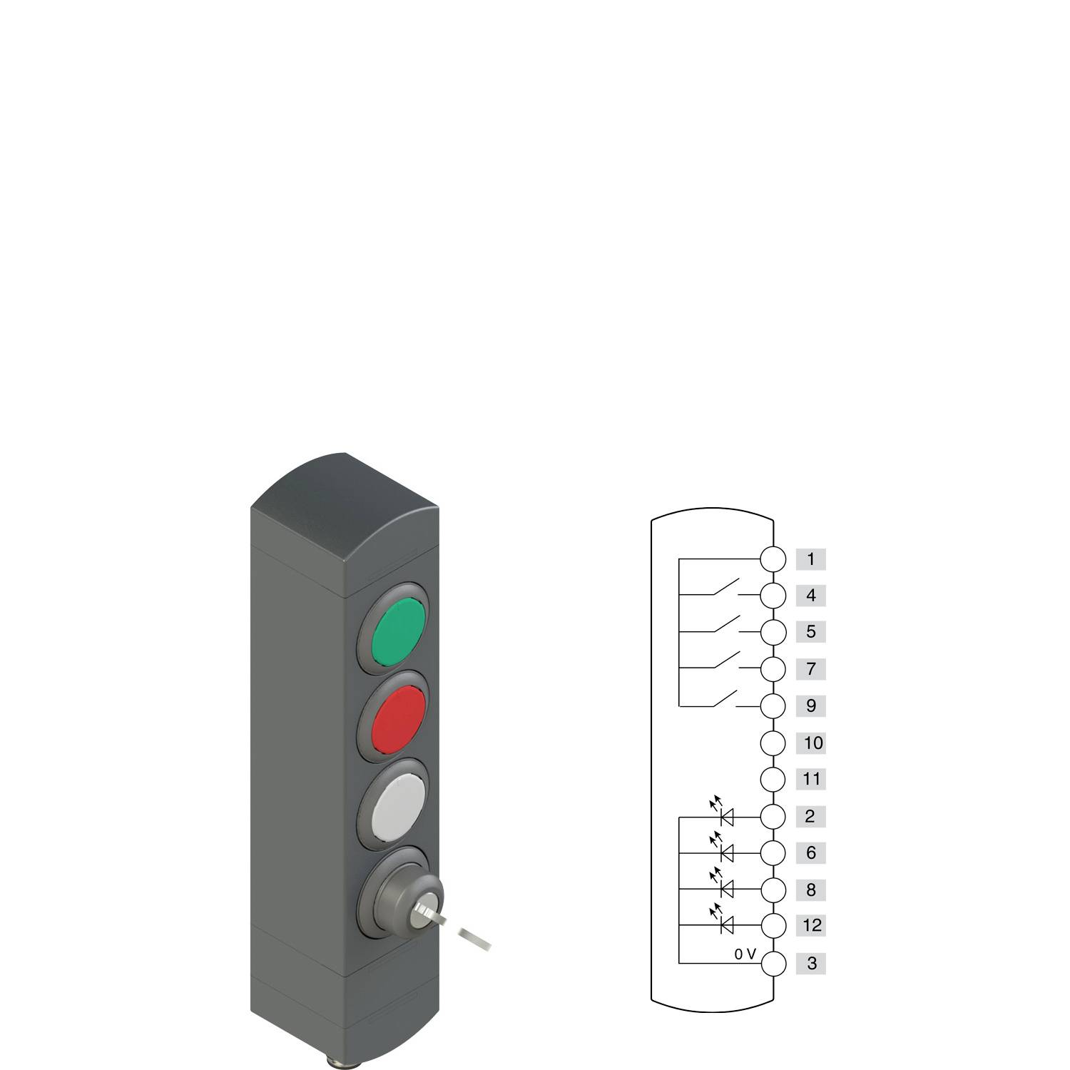 Pizzato Elettrica BN AC4ZA01 Unité de commande 1 pc(s)-1