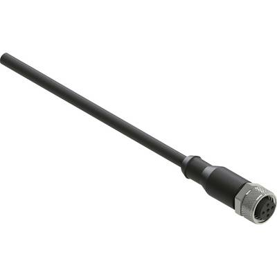 Une antenne cylindrique noire avec un connecteur métallique à une extrémité.