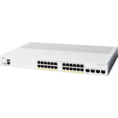Un commutateur série Cisco Catalyst 1000 avec plusieurs ports Ethernet, présentant ses options de connectivité et son design compact.