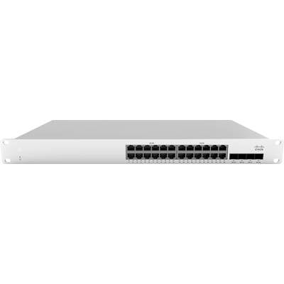 Un commutateur réseau avec plusieurs ports Ethernet, portant l'étiquette « Cisco » sur le devant, utilisé pour gérer le trafic de données au sein d'un réseau informatique.