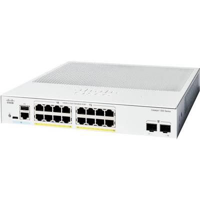 Un commutateur réseau Cisco avec plusieurs ports Ethernet, faisant partie de la série Catalyst 1300, conçu pour la connectivité des données et la gestion.