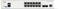 Une image en gros plan d'un panneau de commutateur réseau avec 48 ports Ethernet, étiqueté « Model SG350-52P », montrant les indicateurs d'état de connectivité.