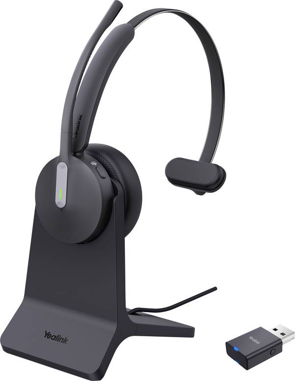 Yealink WH64 Hybrid Mono Teams i  Micro-casque supra-auriculaire DECT, Bluetooth  noir   téléphone