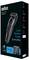 Boîte « Braun Beard Trimmer Series 5 » montrant le trimmer, le slogan « Look Barber Fresh Everyday » et les caractéristiques telles que 40 réglages de longueur.
