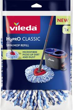 Vileda 178331 Vileda H2PRO CLASSIC Spin Mop Refill Ersatzkopf Accessoire de rechange  1 pc(s)