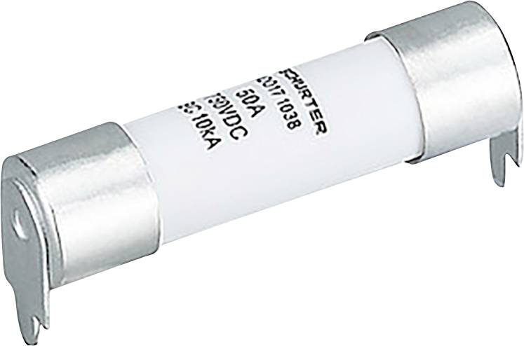 Un fusible électrique cylindrique avec des embouts métalliques est étiqueté « 30A 250V DC », indiquant sa capacité nominale en courant électrique et en tension.