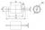 'Dessin technique d'un composant cylindrique avec dimensions : corps de 72x53mm, cercle de diamètre 37mm, et alignement d'extension de 22mm.'