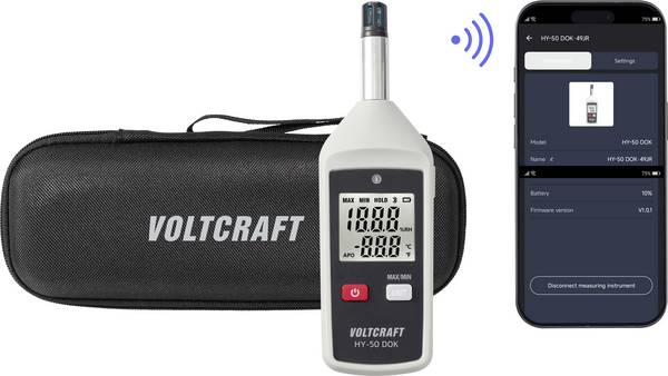 VOLTCRAFT HY-50 DOK Enregistreur de données d'humidité et de température 0 % HR 100 % HR