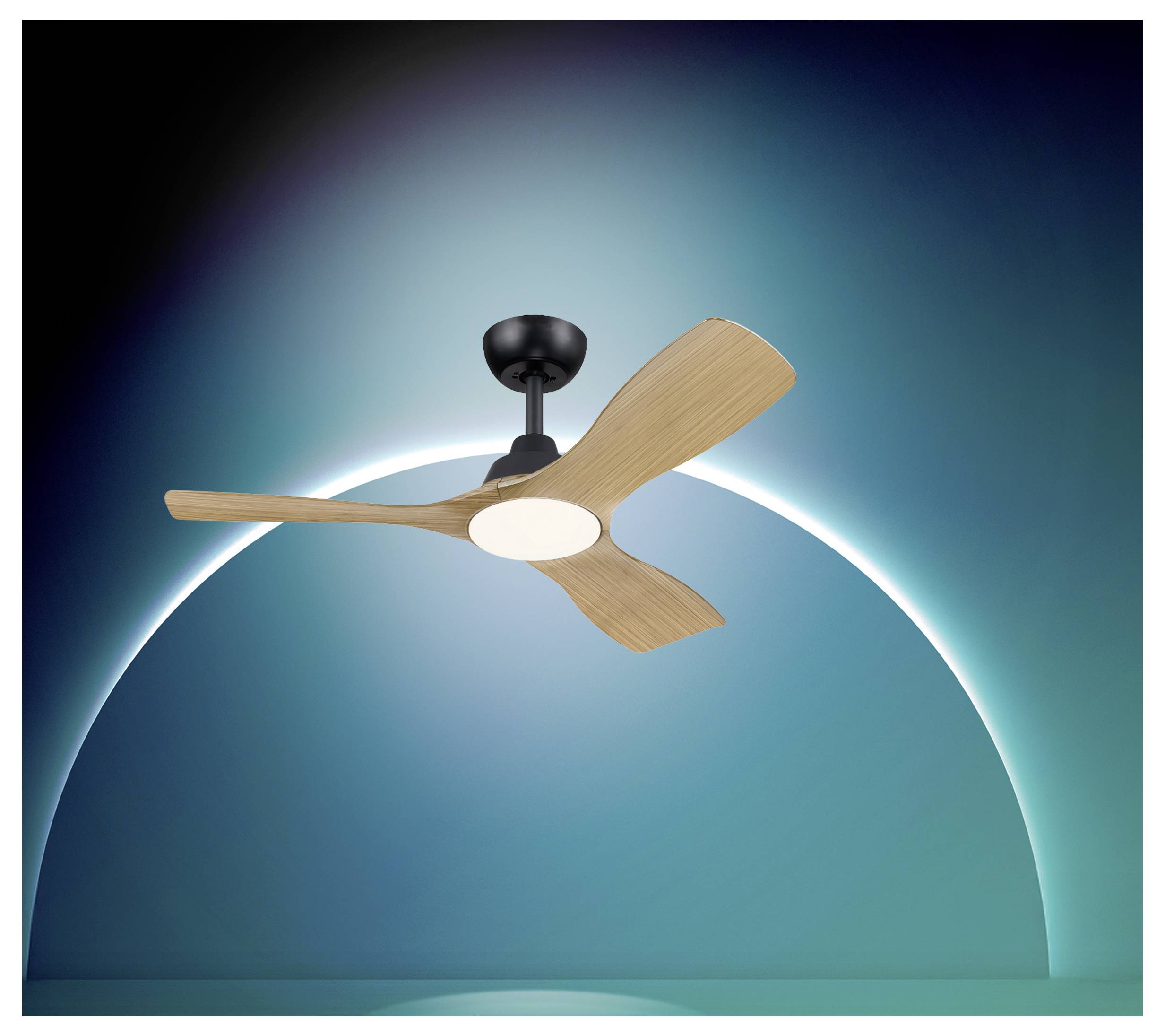 Philips LED Olas Ventilateur de plafond 30 W avec télécommande, variable-1