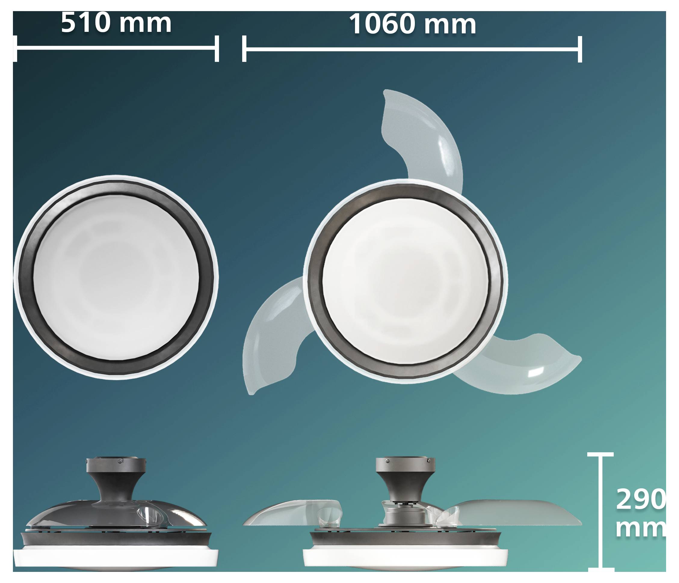 Philips LED Bliss Ventilateur de plafond 28 W avec télécommande, variable-8