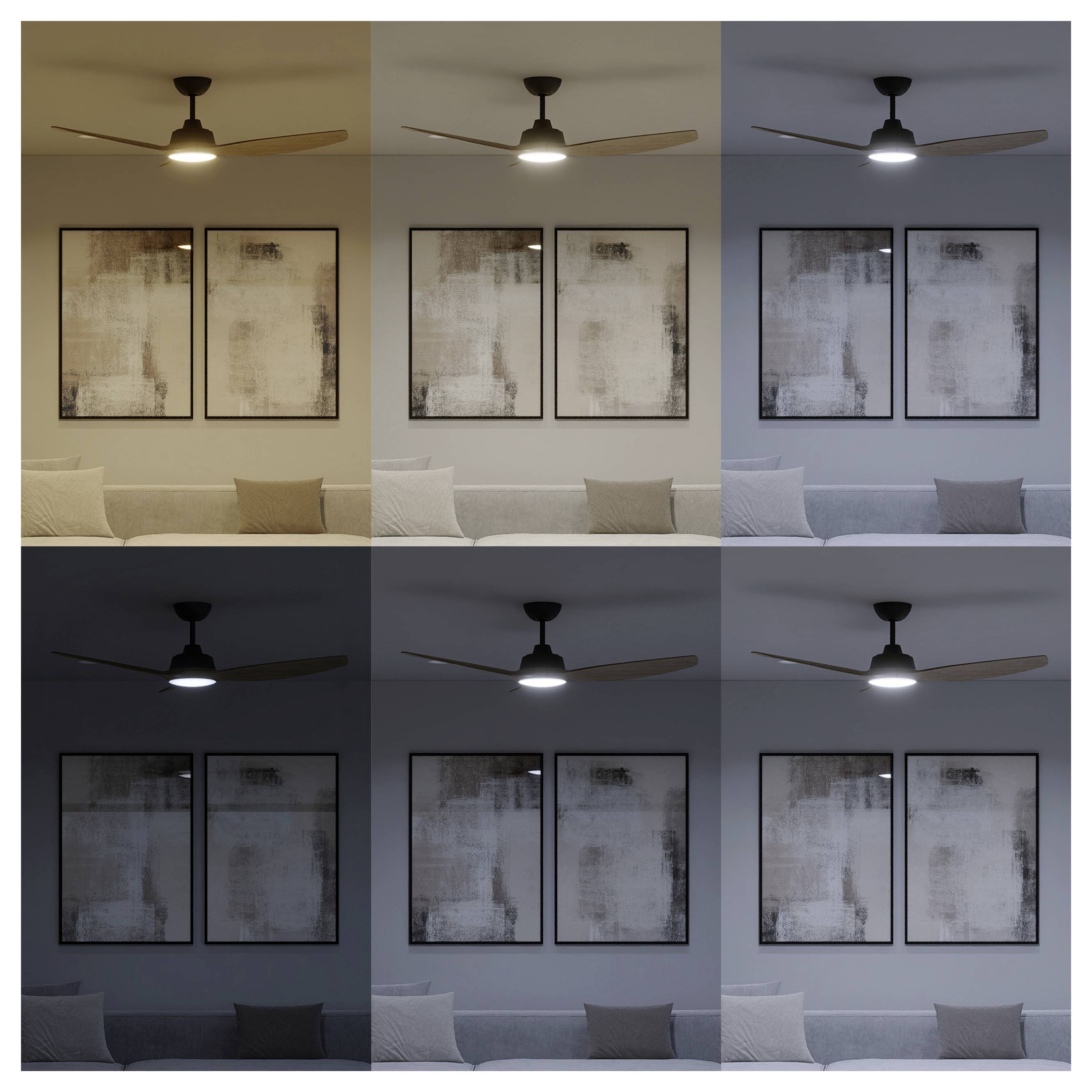 Philips LED Ventilateur de plafond 35 W avec télécommande, variable-6