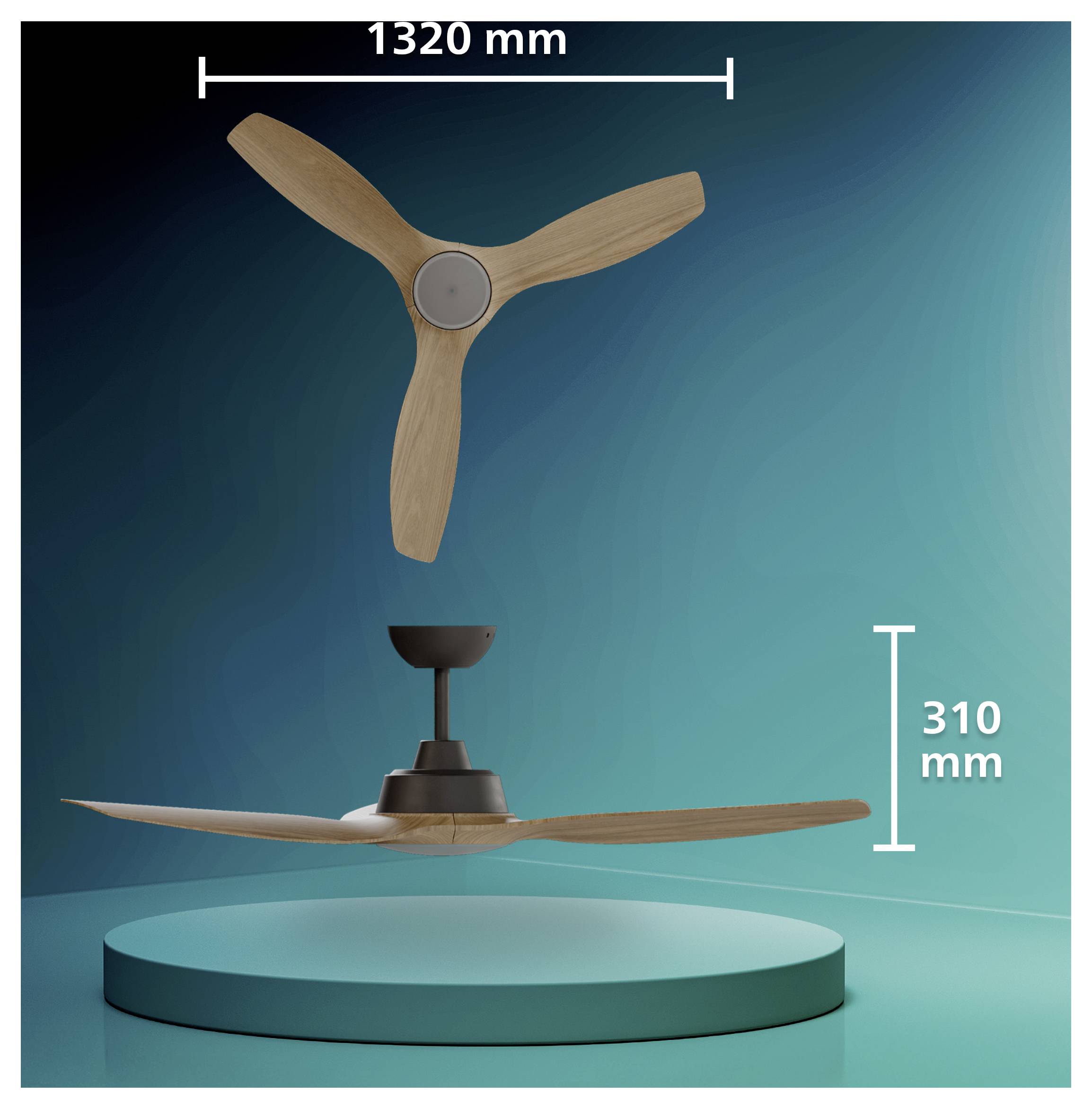 Philips LED Ventilateur de plafond 35 W avec télécommande, variable-8