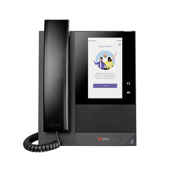 HP Poly HP Poly VVX 150/250/350/450 CCX 400 PS Téléphone VoIP filaire  noir