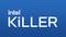 Logo Blue Intel Killer avec le mot « intel » au-dessus du texte « KILLER » en grandes lettres.