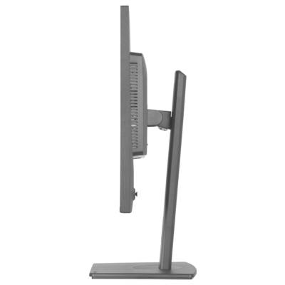 Une vue latérale fine d'un écran d'ordinateur au design épuré, mettant en avant son support ajustable.