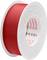 Rouleau de ruban adhésif rouge étiqueté « Coloplast PVC 25 m 0,15 mm ».