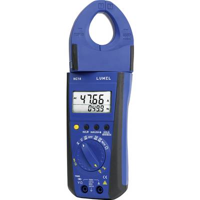 Un multimètre numérique bleu affiche « 47.66 » sur son écran. Il est utilisé pour mesurer le courant électrique et d'autres paramètres connexes.