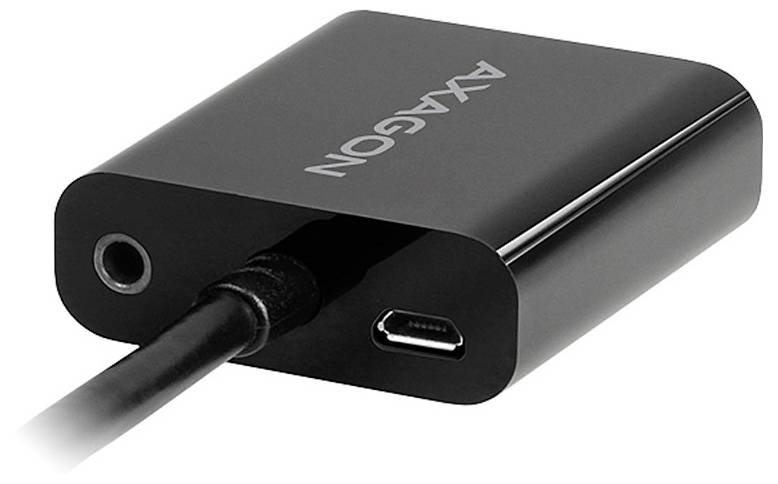 Adaptateur Nikon noir avec câble, doté d'un port USB-C et d'une prise de charge/entrée ronde à l'avant.
