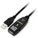 AXAGON Câble USB-C USB 2.0 USB-A femelle, USB-A mâle 10 m noir actif avec amplification du signal ADR-210