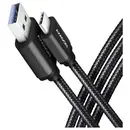 AXAGON Câble USB-C USB 3.2 Gen1 USB-A mâle, USB-C® mâle 2 m noir contacts dorés BUCM3-AM20AB