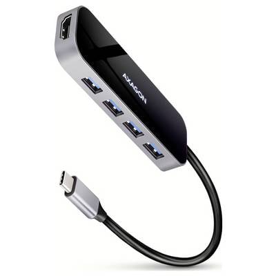 AXAGON HMC-6H4A Hub USB 5 ports HDMI™, USB-C® (avec Power Delivery), USB 3.0 USB 3.0, USB 3.2 Gen1, HDMI 1.4 5 GBit/s-0