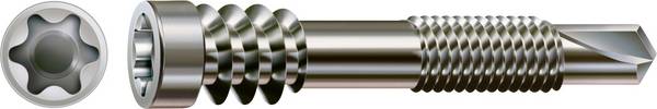 SPAX 0557000500513 Assortiment de vis à tête cyclindrique 5 mm 51 mm T-STAR plus acier inoxydable (antirouille) 100 pc(s)
