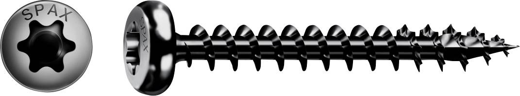 SPAX 0201040500403 Vis semi-ronde 5 mm 40 mm T-STAR plus acier 200 pc(s)