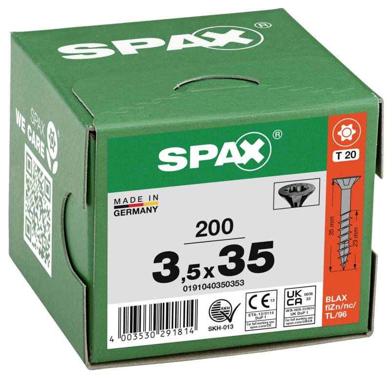 SPAX 0191040350353 Vis à tête fraisée 3.5 mm 35 mm T-STAR plus acier 200 pc(s)-2