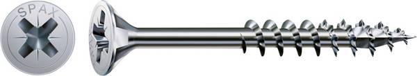 SPAX 0291010450605  Vis à tête fraisée 4.5 mm 60 mm cruciforme Pozidriv    acier  500 pc(s)