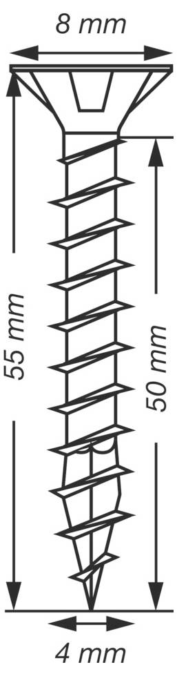 Boîte de vis de construction SPAX, taille 12x350, quantité 25, fabriquées en Allemagne.