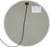 Tapis chauffant industriel circulaire avec motif en spirale étroitement enroulée et câble d'alimentation attaché, étiqueté Thermo, D 450 mm, 24V/21W, IP 34.