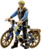 NOCH H0 3D-Master Police cycliste modèle à impression 3D, modèle fini, modèle en plastique, debout