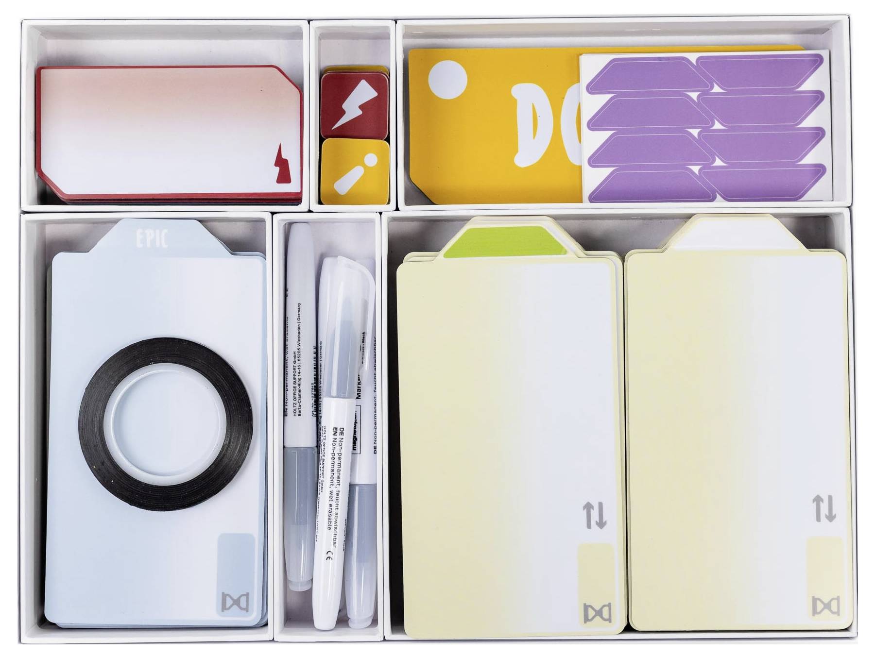 magnetoplan Kit d'accessoires pour tableau blanc Sprintbox multicolore-1