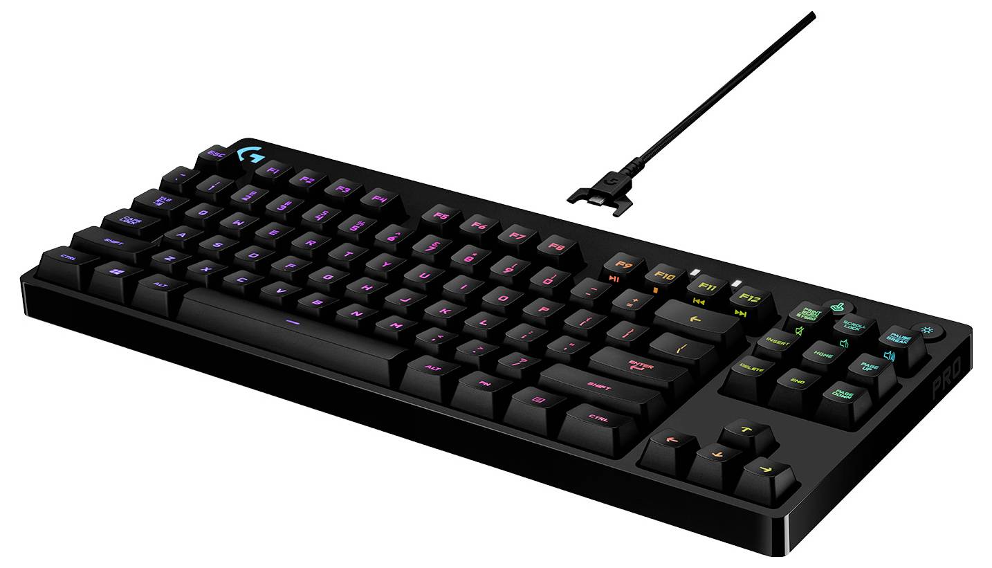 Logitech G PRO filaire Clavier de gaming français, AZERTY noir-2