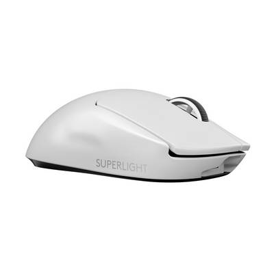 Logitech PRO X SUPERLIGHT Souris de gaming sans fil optique blanc 5 Boutons 25600 dpi rechargeable-0