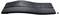 Clavier sans fil ergonomique noir avec disposition des touches divisée et repose-poignet rembourré, présenté avec un récepteur USB sur fond blanc