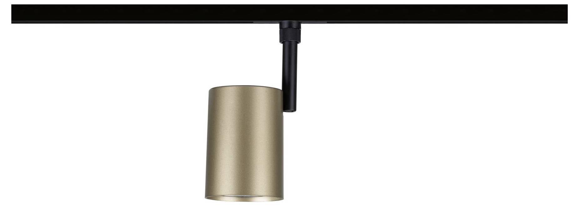 Luminaire de plafond encastré avec un anneau de finition blanc et une ampoule allumée orientée vers le bas.