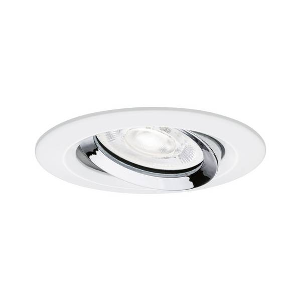 Paulmann 92422 Nova Luminaire à LED encastrable   LED GU10 4.9 W blanc mat, chrome